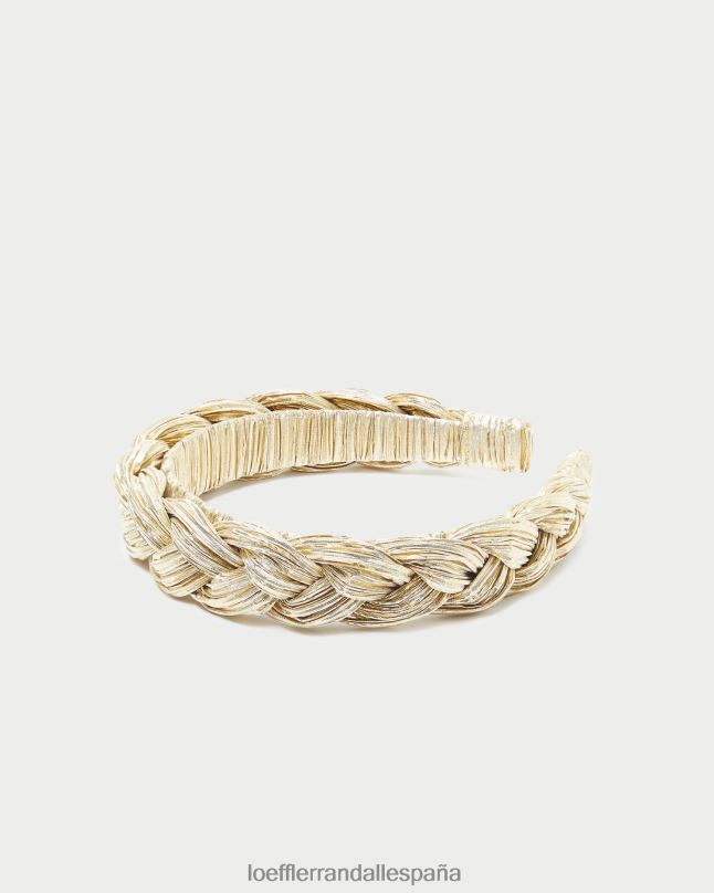 accesorios 04282139 oro mujer Loeffler Randall diadema trenzada lila