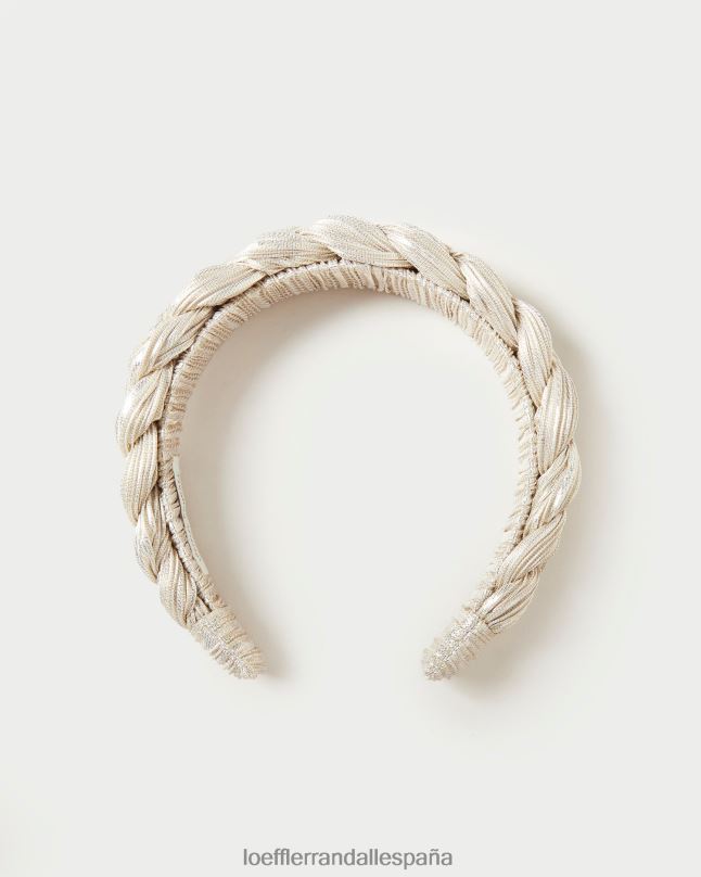 accesorios 04282140 platino mujer Loeffler Randall diadema trenzada lila