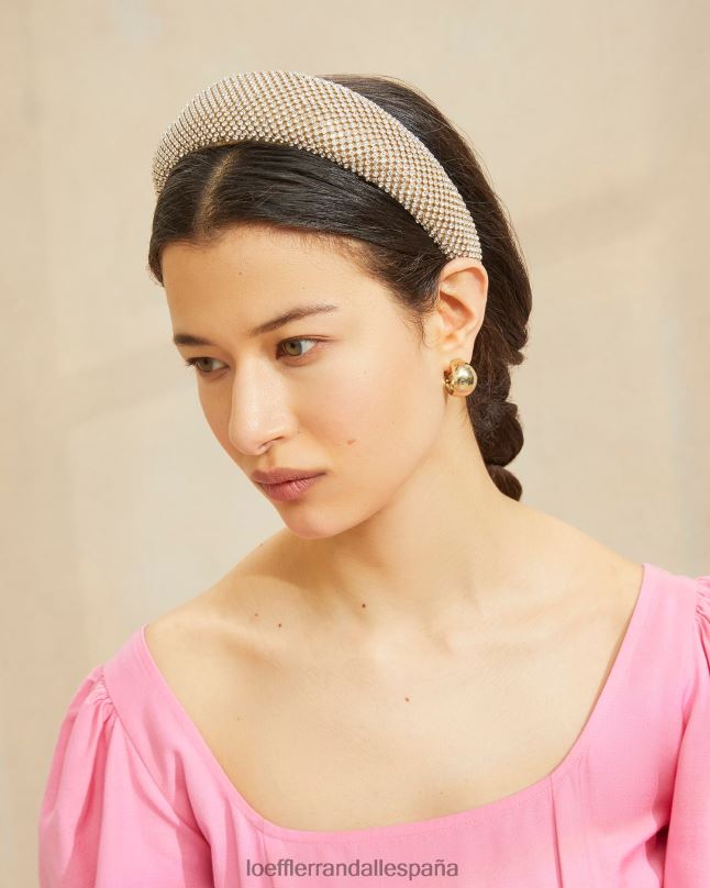 accesorios 04282141 oro mujer Loeffler Randall diadema bellamy con diamantes