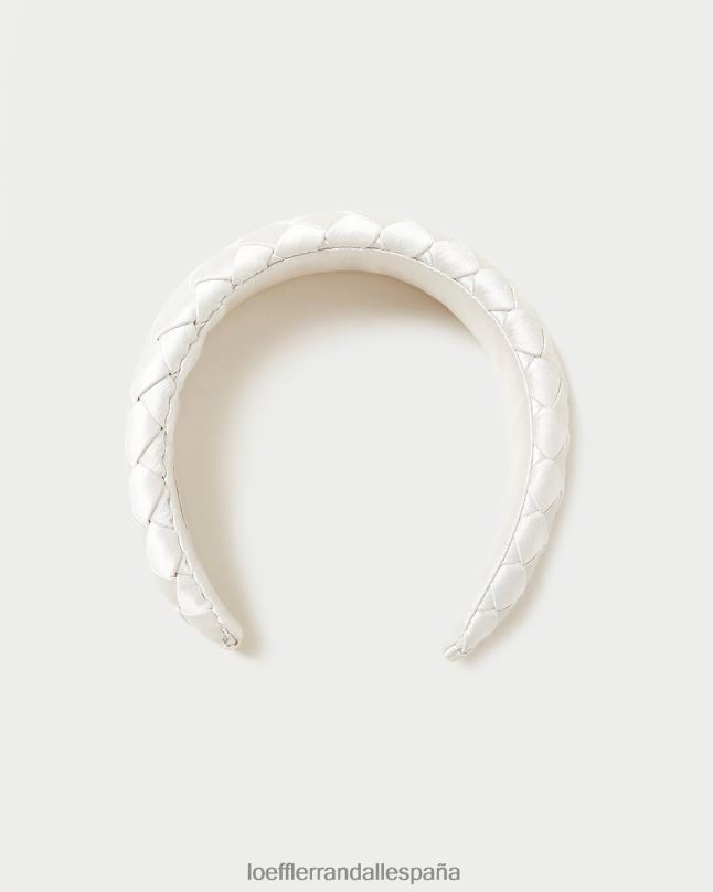 accesorios 04282146 crema mujer Loeffler Randall diadema tejida siempre hinchada