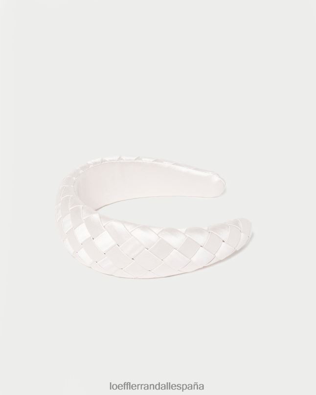 accesorios 04282146 crema mujer Loeffler Randall diadema tejida siempre hinchada