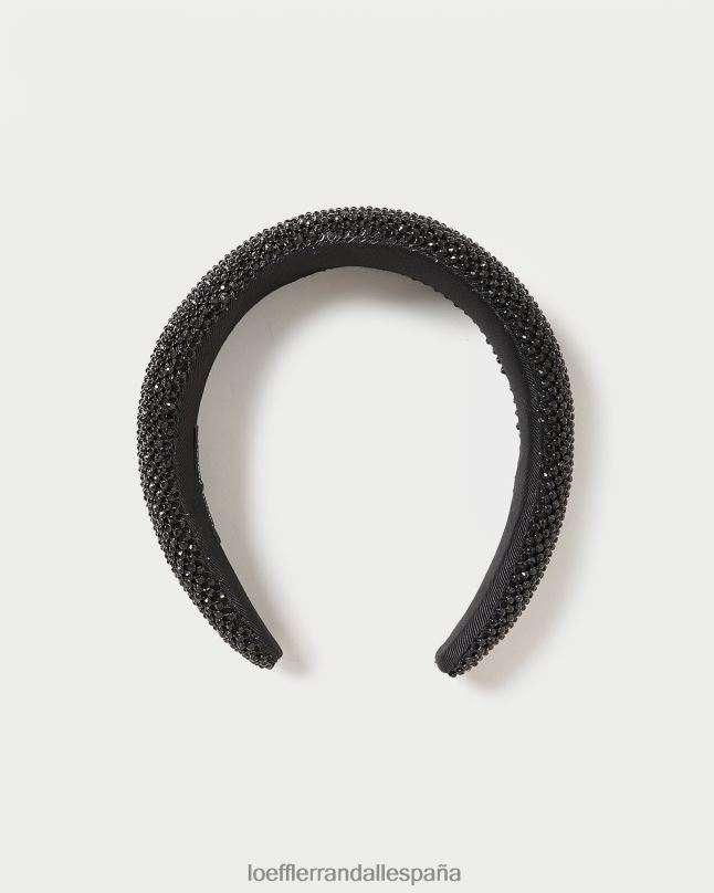 accesorios 04282147 diamante negro mujer Loeffler Randall diadema hinchada bellamy
