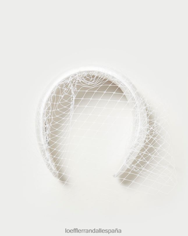accesorios 04282149 crema mujer Loeffler Randall diadema con velo adora