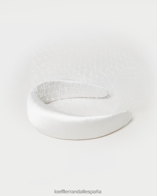 accesorios 04282149 crema mujer Loeffler Randall diadema con velo adora