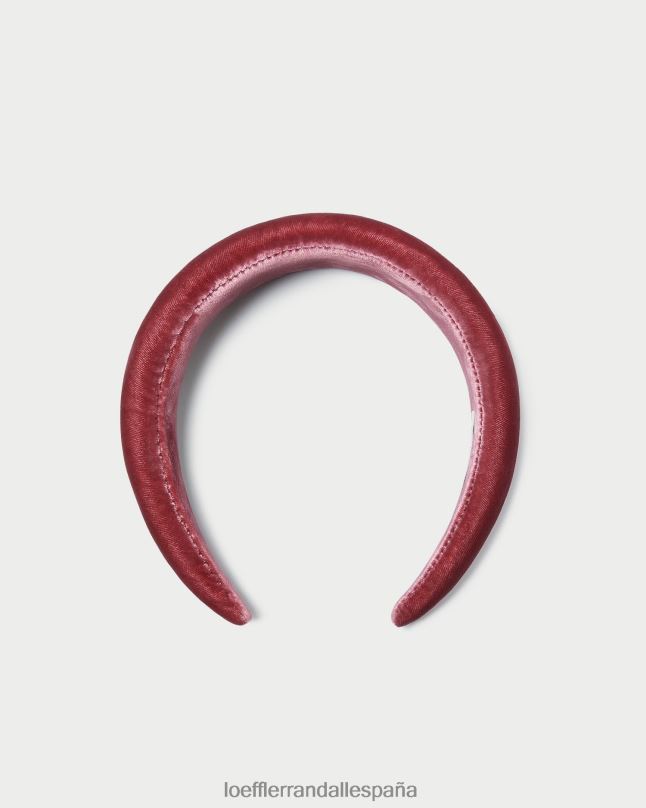 accesorios 04282152 Rosa de té mujer Loeffler Randall diadema de terciopelo bellamy