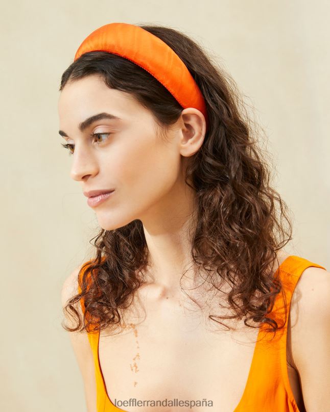 accesorios 04282159 Mandarina mujer Loeffler Randall diadema bellamy muaré