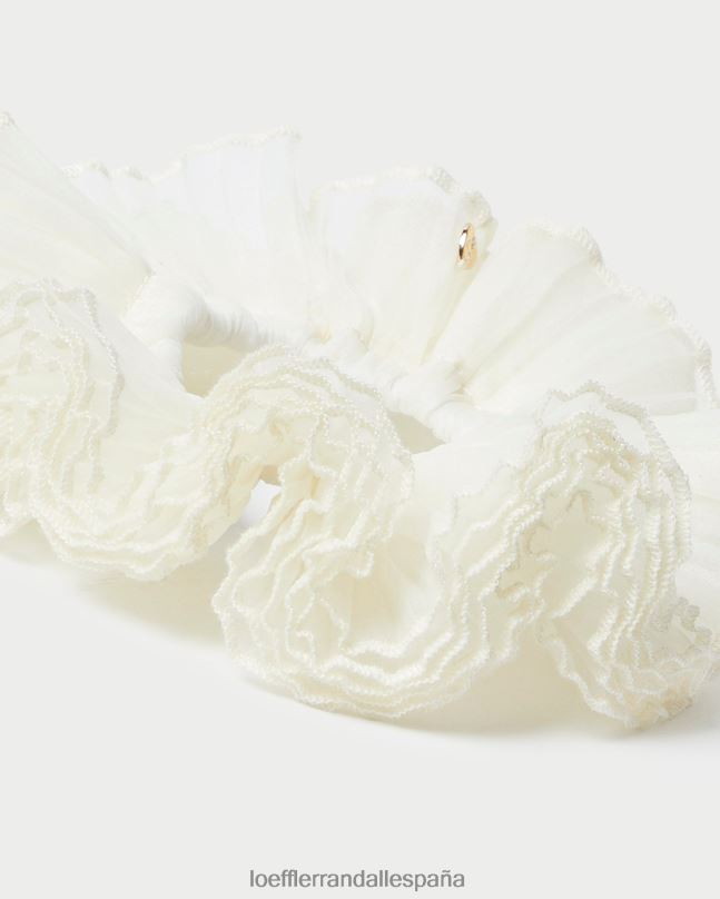 accesorios 04282161 perla mujer Loeffler Randall coletero a capas plisado emmy