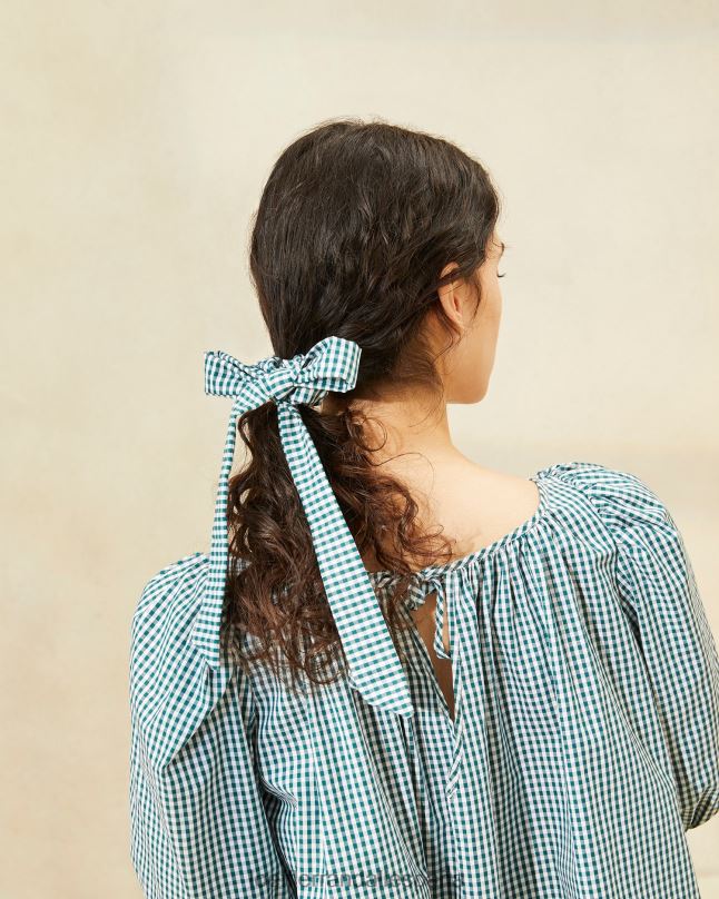 accesorios 04282162 nuez moscada/mini cuadros verdes mujer Loeffler Randall coleteros con lazo