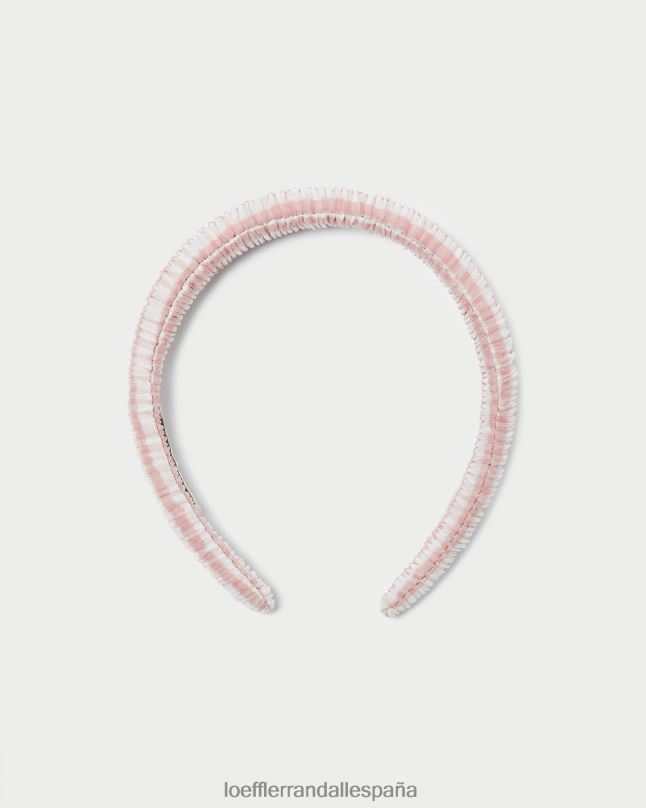 accesorios 04282163 cuadros de color rosa suave mujer Loeffler Randall diadema hinchada marina