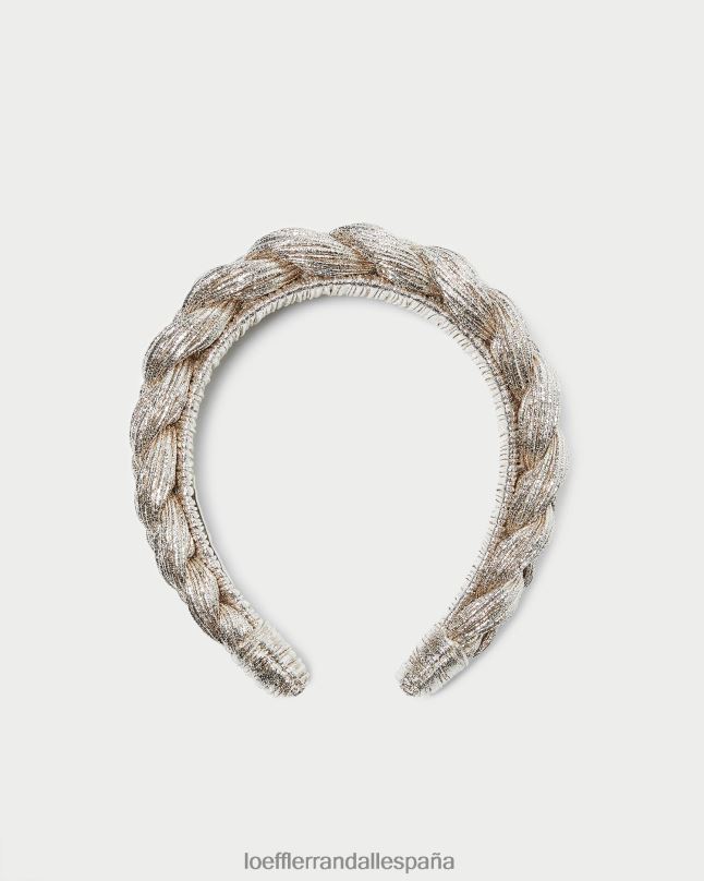 accesorios 04282164 champán mujer Loeffler Randall diadema trenzada lila