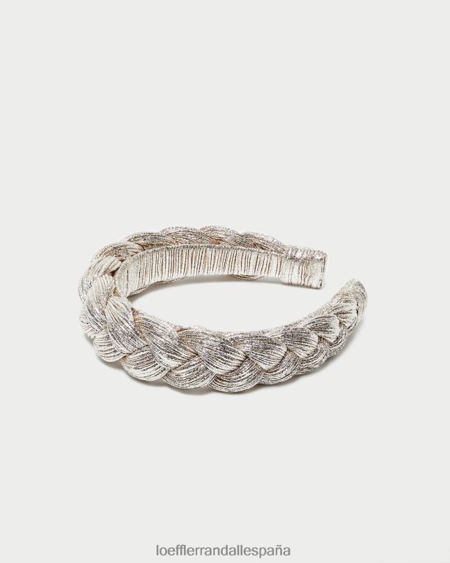 accesorios 04282164 champán mujer Loeffler Randall diadema trenzada lila
