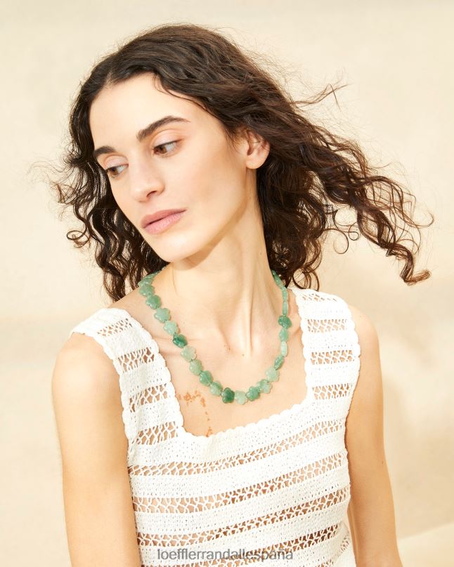 accesorios 04282412 sabio mujer Loeffler Randall collar mina con cuentas florales