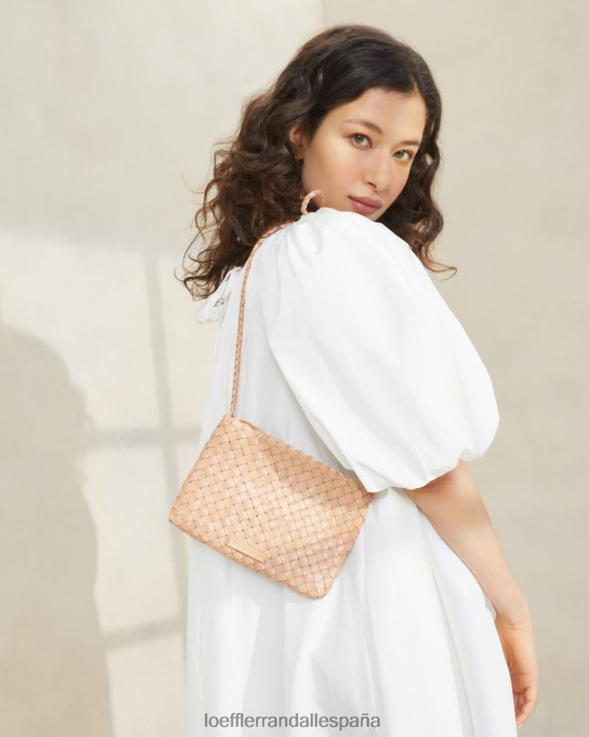 bolsas 04282325 arena del desierto mujer Loeffler Randall bandolera tejida marison