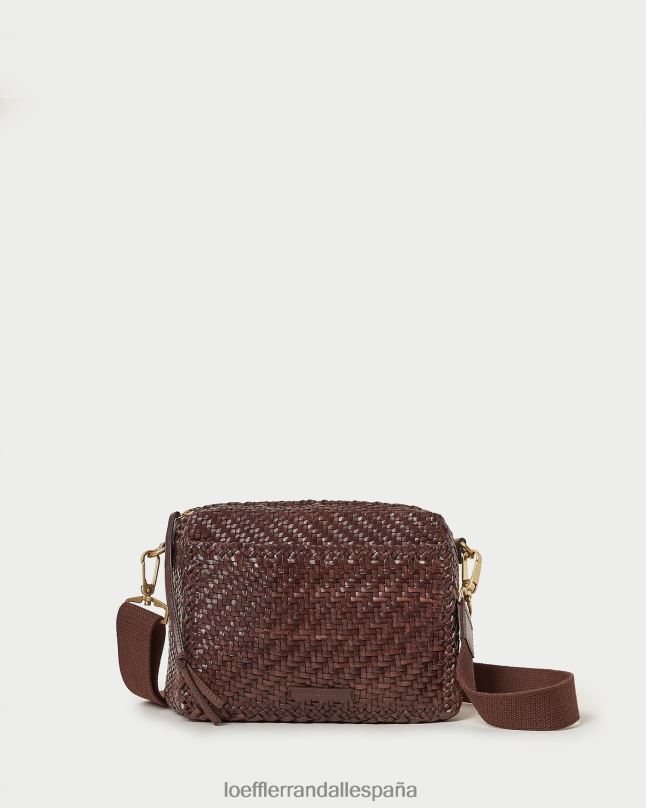 bolsas 04282327 chocolate mujer Loeffler Randall bolsa para cámara patricia tejida