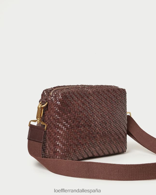 bolsas 04282327 chocolate mujer Loeffler Randall bolsa para cámara patricia tejida