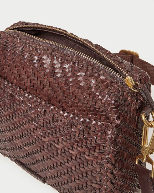 bolsas 04282327 chocolate mujer Loeffler Randall bolsa para cámara patricia tejida