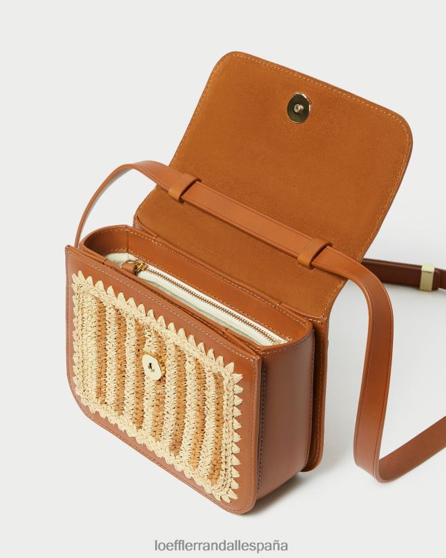bolsas 04282328 natural/marrón/coñac mujer Loeffler Randall bandolera de crochet kenton
