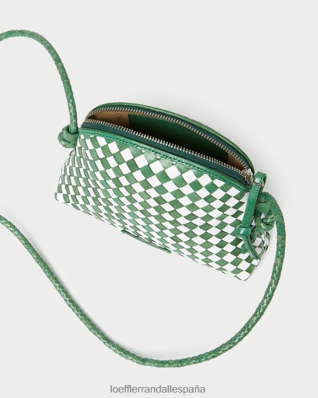 bolsas 04282331 esmeralda brillante/blanco mujer Loeffler Randall mini bandolera marybeth