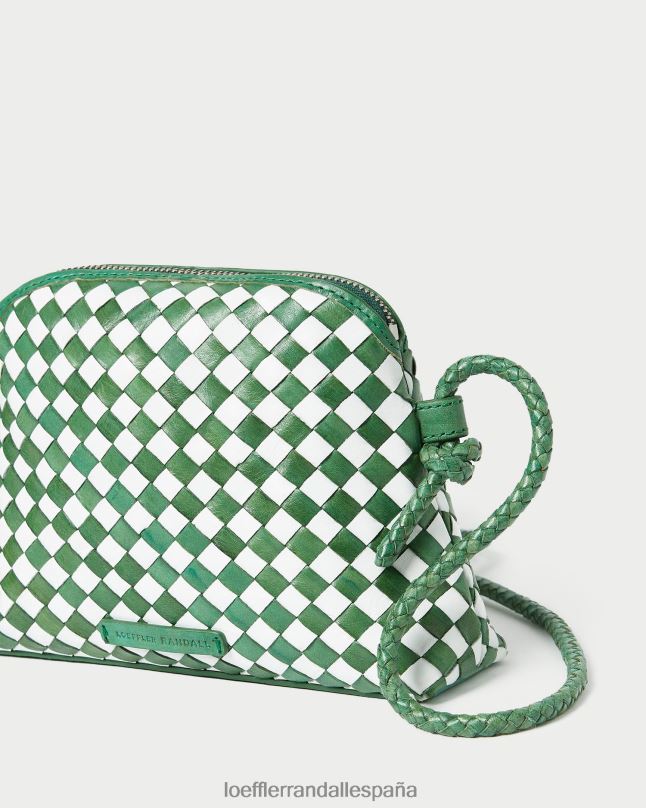 bolsas 04282331 esmeralda brillante/blanco mujer Loeffler Randall mini bandolera marybeth