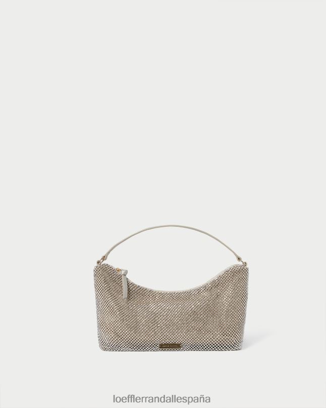 bolsas 04282399 oro mujer Loeffler Randall bolso baguette cam con strass