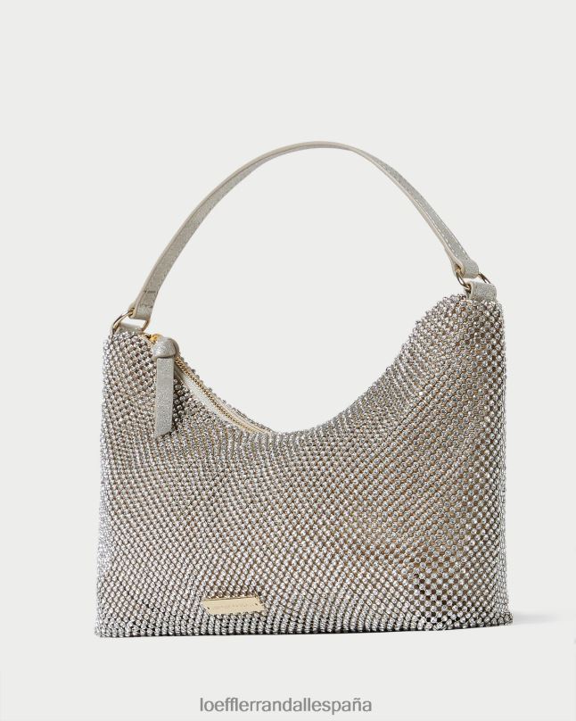 bolsas 04282399 oro mujer Loeffler Randall bolso baguette cam con strass