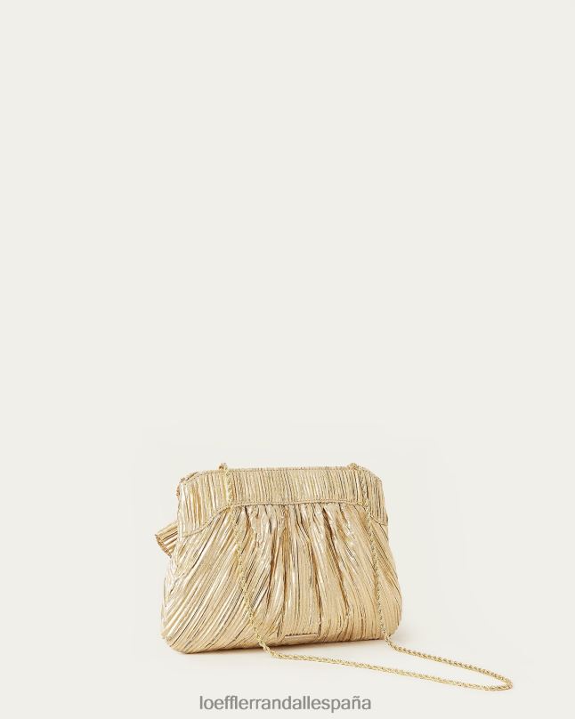 bolsas 04282333 oro mujer Loeffler Randall bolso de mano con lazo rayne