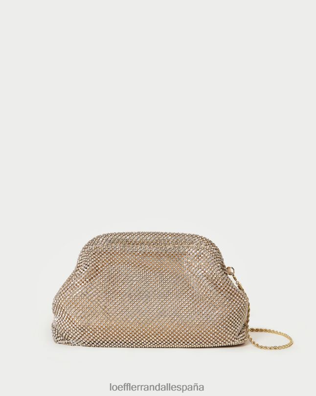 bolsas 04282337 oro mujer Loeffler Randall bolsa con marco de diamantes doreen