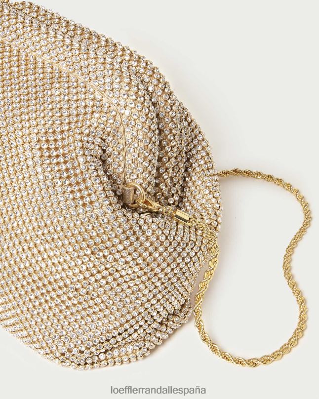 bolsas 04282337 oro mujer Loeffler Randall bolsa con marco de diamantes doreen