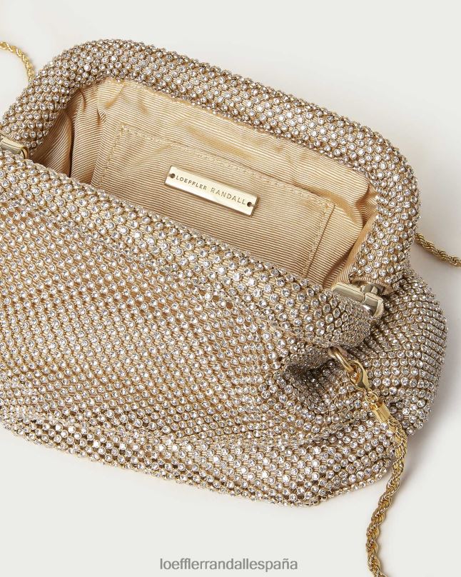 bolsas 04282337 oro mujer Loeffler Randall bolsa con marco de diamantes doreen
