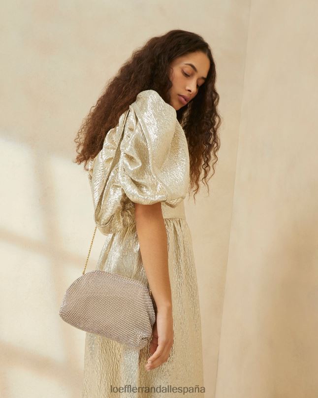 bolsas 04282337 oro mujer Loeffler Randall bolsa con marco de diamantes doreen