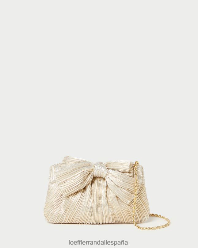 bolsas 04282342 platino mujer Loeffler Randall bolso de mano rochelle mini con lazo
