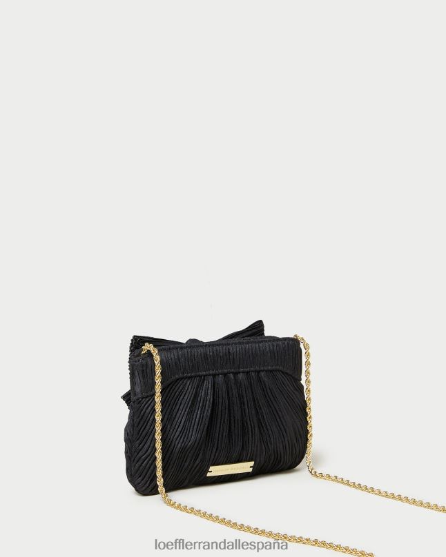 bolsas 04282349 negro mujer Loeffler Randall bolso de mano rochelle mini con lazo