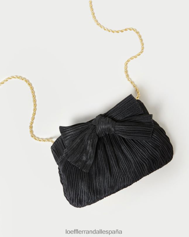bolsas 04282349 negro mujer Loeffler Randall bolso de mano rochelle mini con lazo