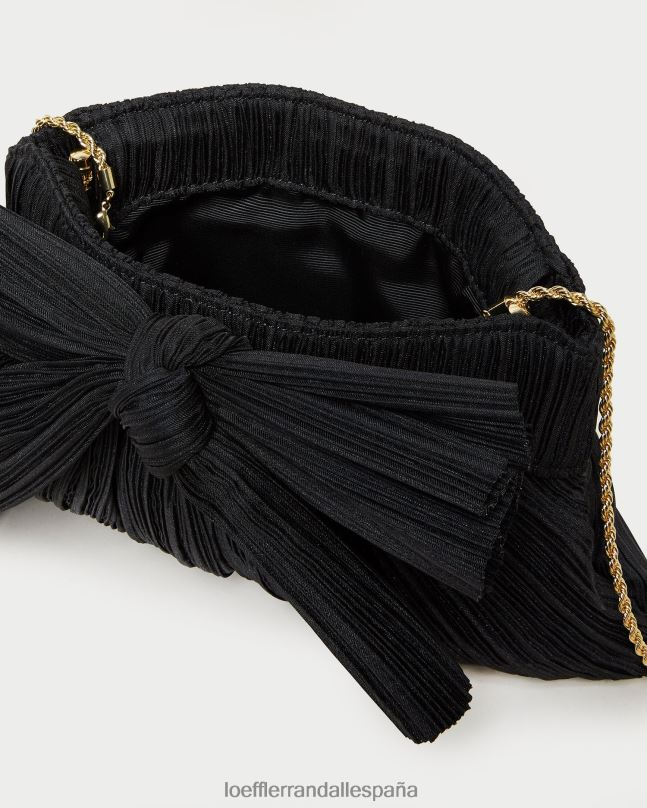 bolsas 04282350 negro mujer Loeffler Randall bolso de mano con lazo rayne