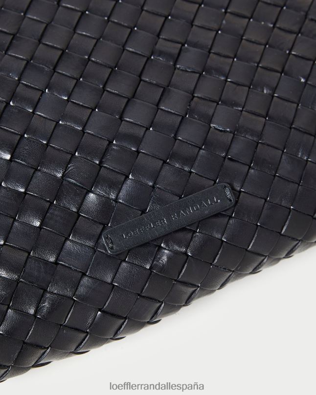 bolsas 04282352 negro mujer Loeffler Randall bolso de mano tejido plano marissa