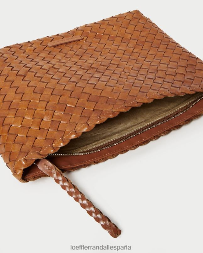 bolsas 04282353 madera mujer Loeffler Randall bolso de mano tejido plano marissa