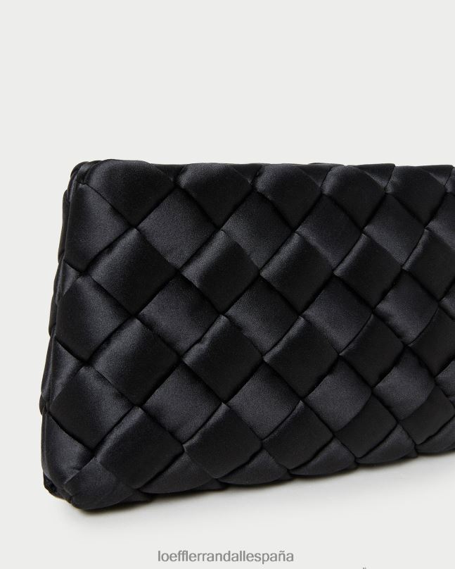 bolsas 04282355 negro mujer Loeffler Randall bolso de mano Aviva tejido abullonado