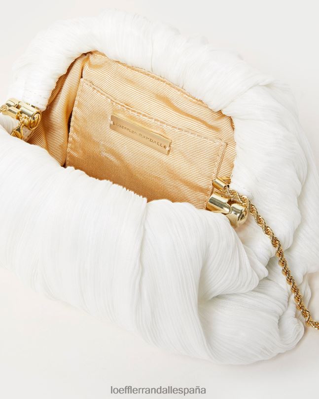 bolsas 04282360 perla mujer Loeffler Randall bolso de mano bailey con cúpula plisada