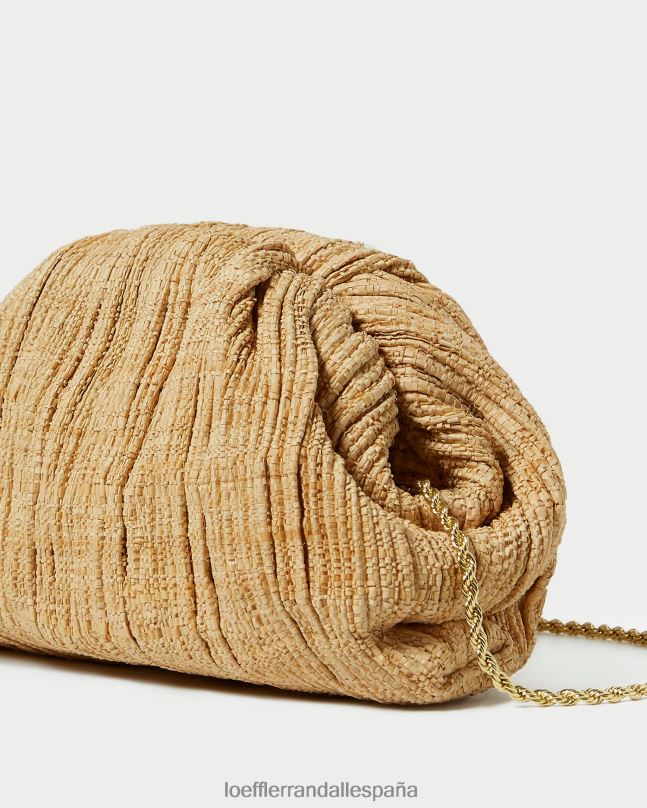 bolsas 04282367 natural mujer Loeffler Randall bolso de mano bailey con cúpula plisada