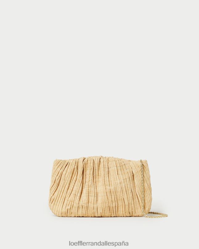 bolsas 04282368 natural mujer Loeffler Randall bolso de mano brit plano y plisado