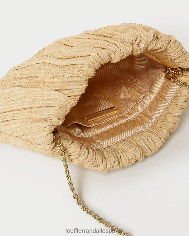 bolsas 04282368 natural mujer Loeffler Randall bolso de mano brit plano y plisado