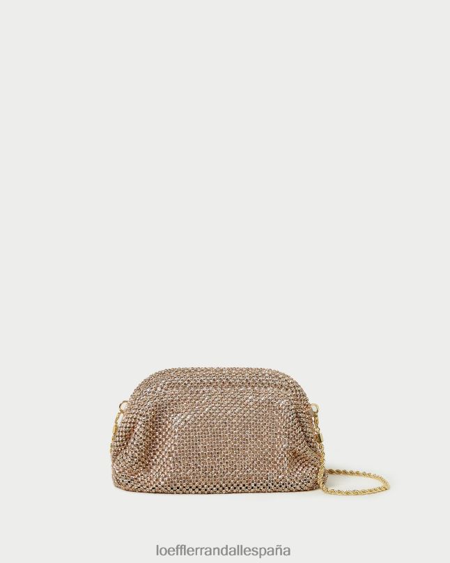 bolsas 04282369 durazno claro mujer Loeffler Randall bolso mini doris con diamantes