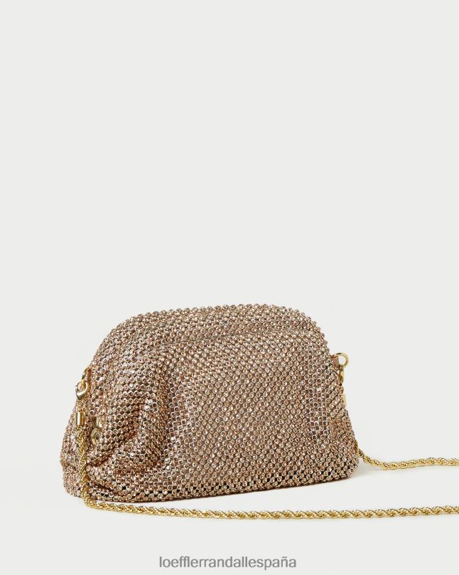 bolsas 04282369 durazno claro mujer Loeffler Randall bolso mini doris con diamantes