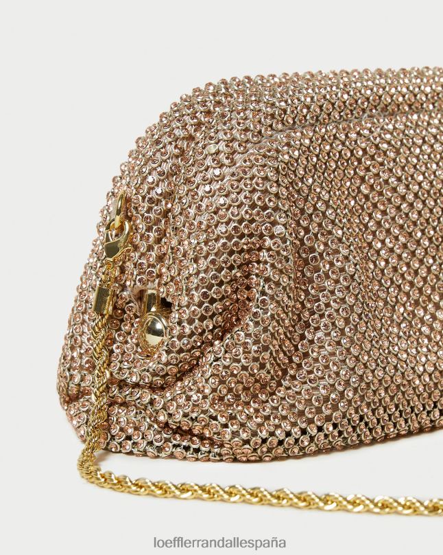 bolsas 04282369 durazno claro mujer Loeffler Randall bolso mini doris con diamantes