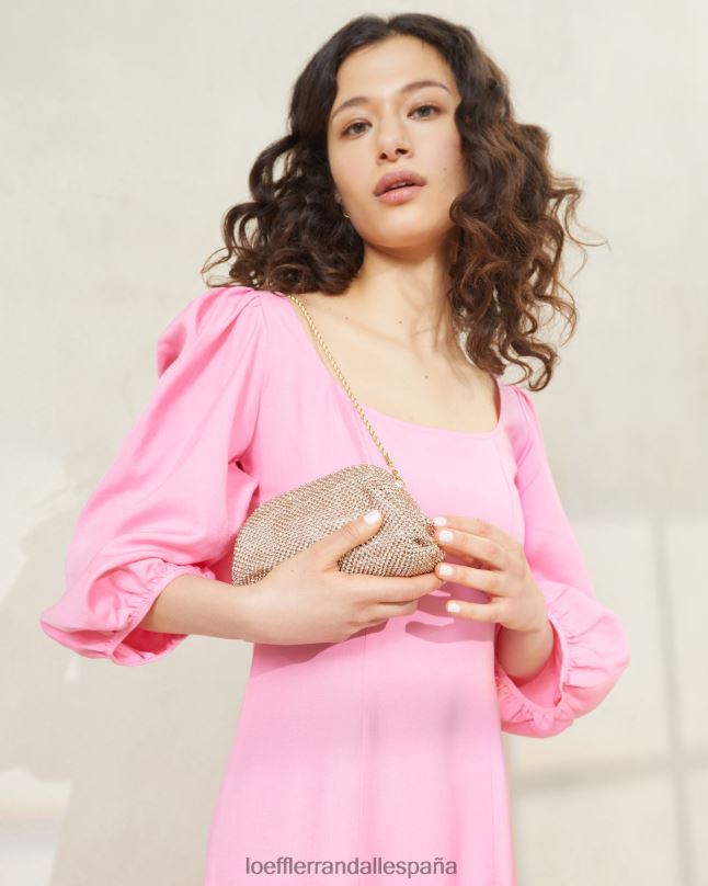 bolsas 04282369 durazno claro mujer Loeffler Randall bolso mini doris con diamantes