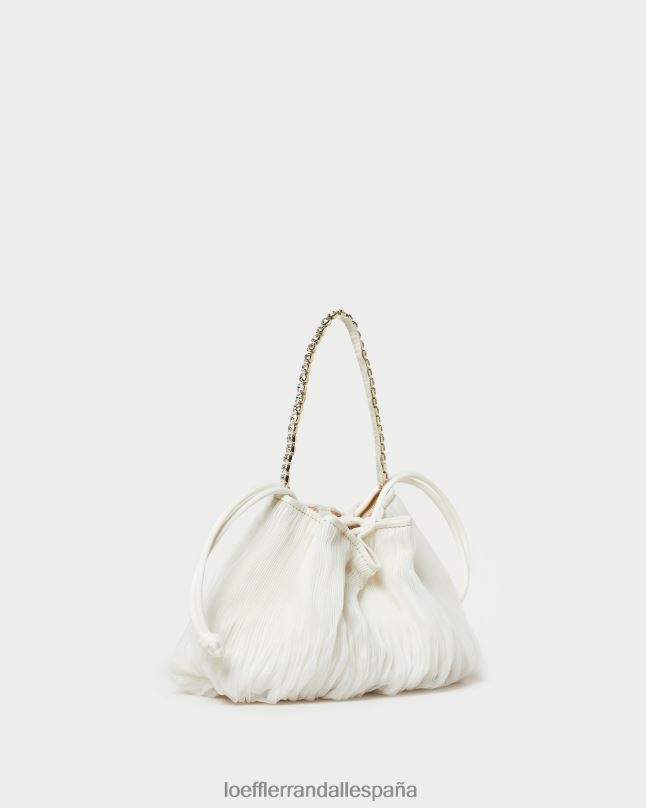 bolsas 04282371 perla mujer Loeffler Randall bolsa layne plisada con diamantes de imitación