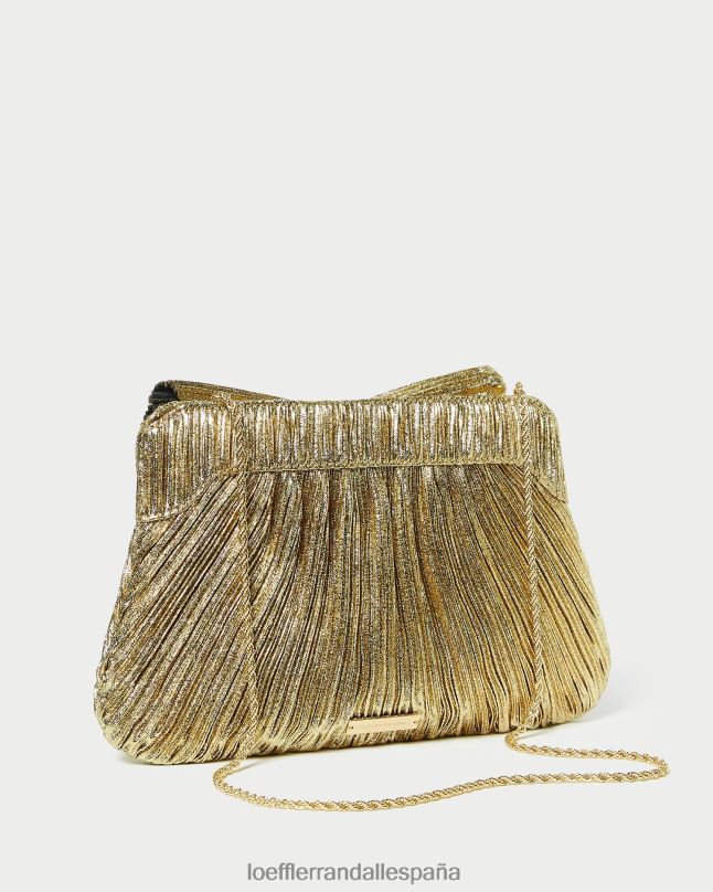 bolsas 04282384 oro mujer Loeffler Randall bolso de mano con lazo rayne