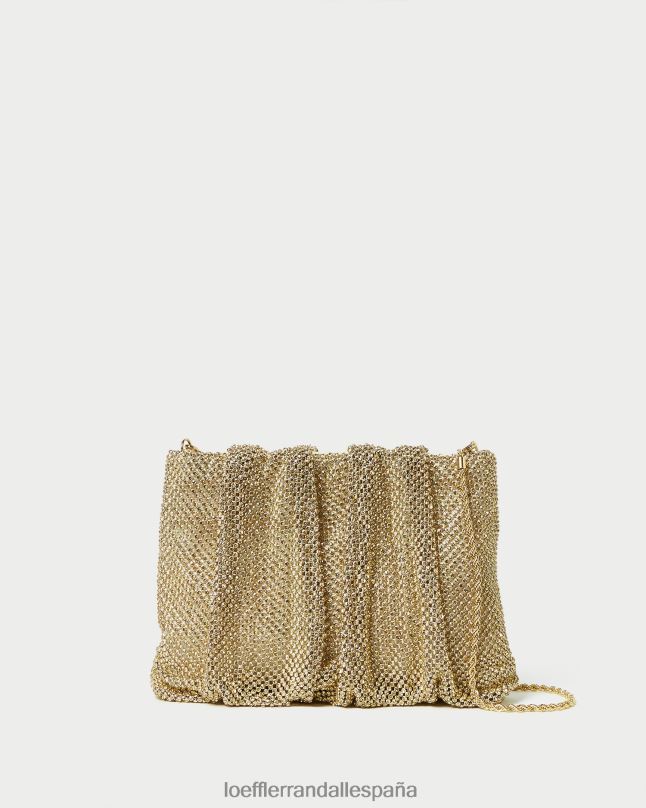 bolsas 04282385 heno mujer Loeffler Randall bolso de mano ember con diamantes fruncidos