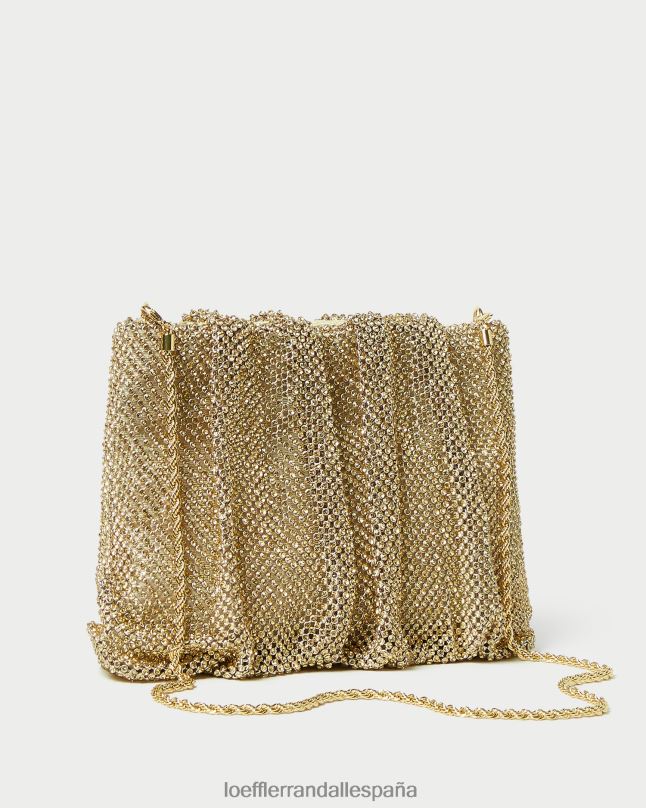 bolsas 04282385 heno mujer Loeffler Randall bolso de mano ember con diamantes fruncidos