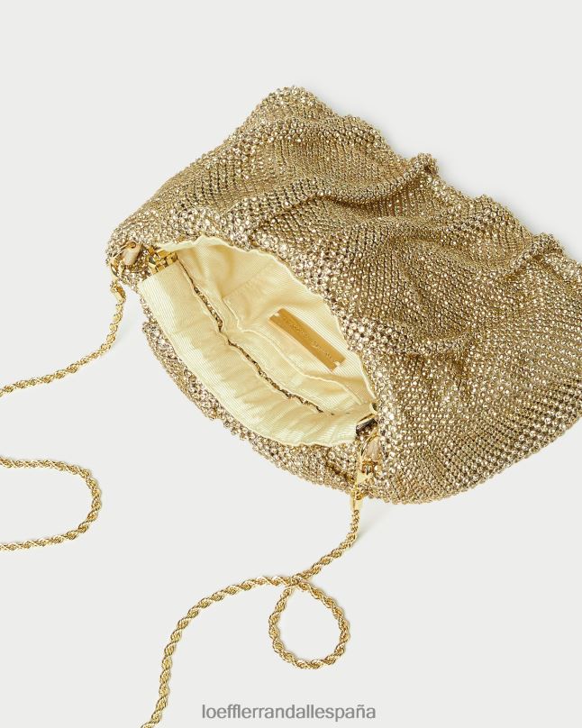bolsas 04282385 heno mujer Loeffler Randall bolso de mano ember con diamantes fruncidos